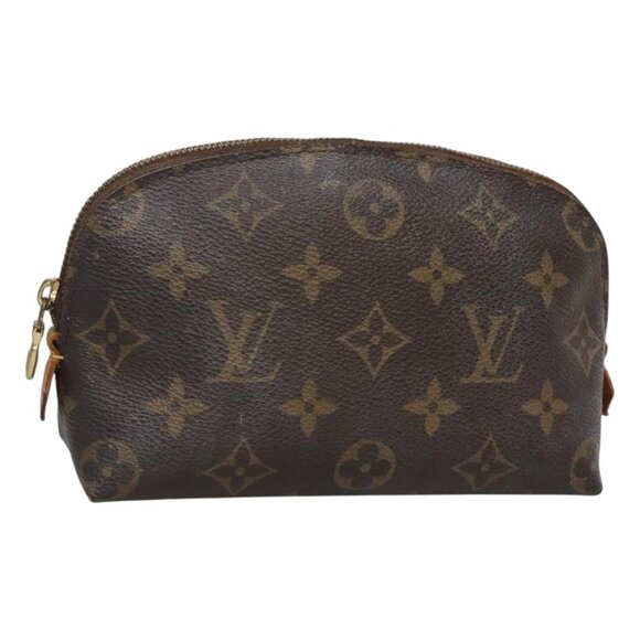 LOUIS VUITTON Monogram Pochette Cosmetic PM Cosmetic Pouch M47515 LV Auth 122716 - Picture 1 of 16